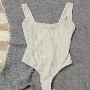 ASTR The Label White Bodysuit